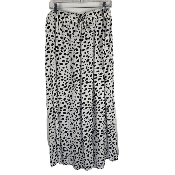 Shoreline 100% Rayon White Black Polka Dots Lightweight Women's Pants 2X - Picture 1 of 4